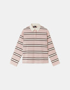 Striped Polo | Pink