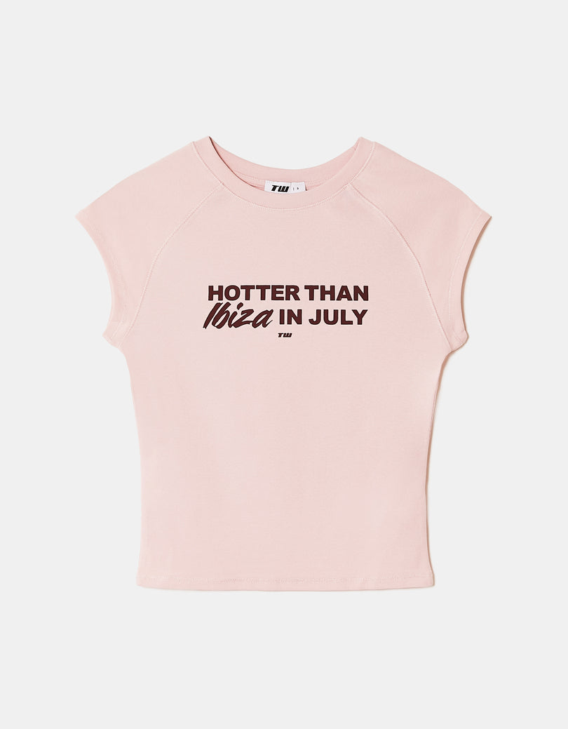 Printed T-Shirt | Pink