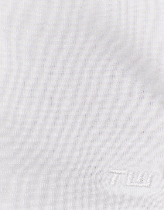 Boat Neck Basic T-Shirt | White