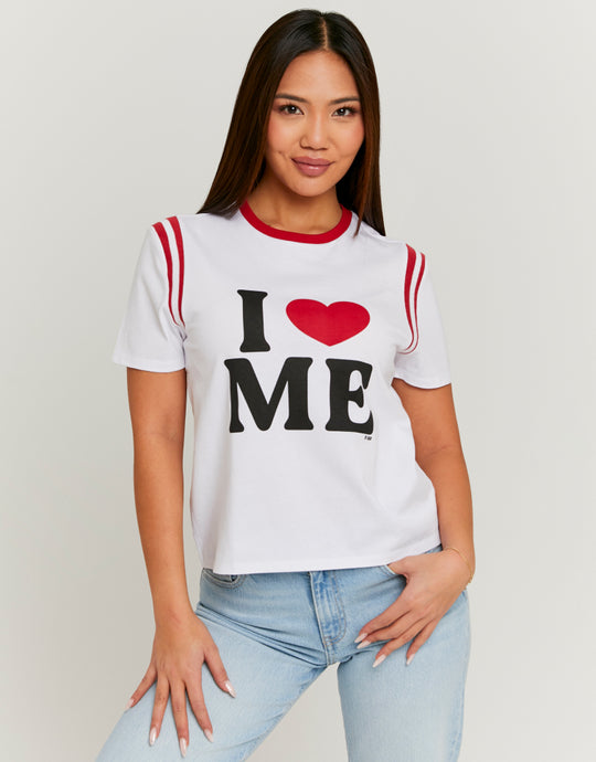 Printed T-shirt | White