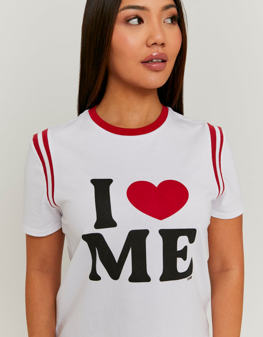 Printed T-shirt | White