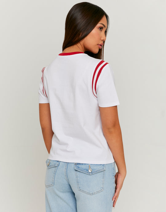 Printed T-shirt | White