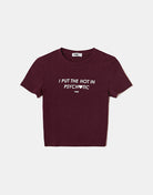 Printed T-shirt | Bordeau