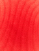 Ribbed Basic T-shirt | Red