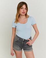 Basic Regular Fit T-shirt | Blue
