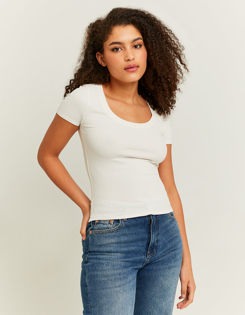 Basic Regular Fit T-shirt | Off White