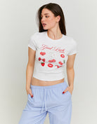 Printed T-shirt | White