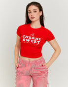 Printed T-shirt | Red