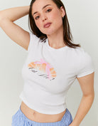 Printed T-shirt | White