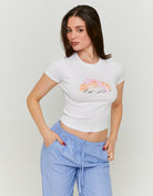 Printed T-shirt | White