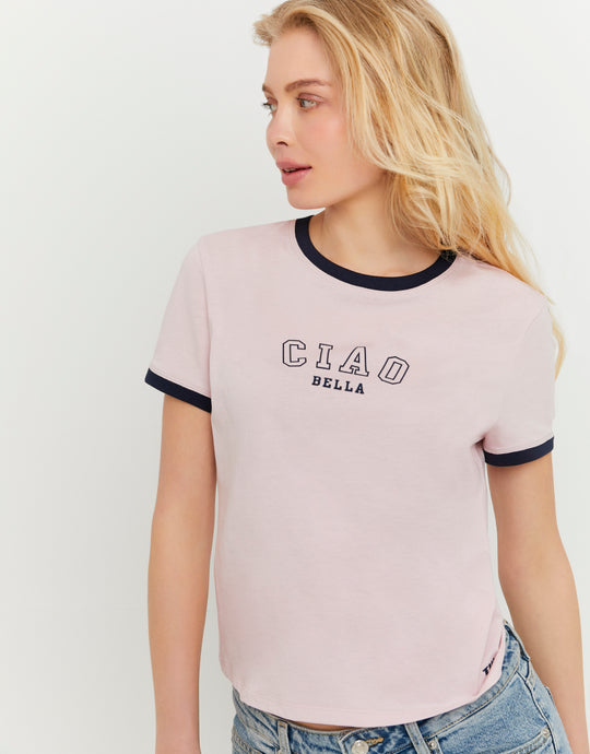 Printed T-shirt | Pink