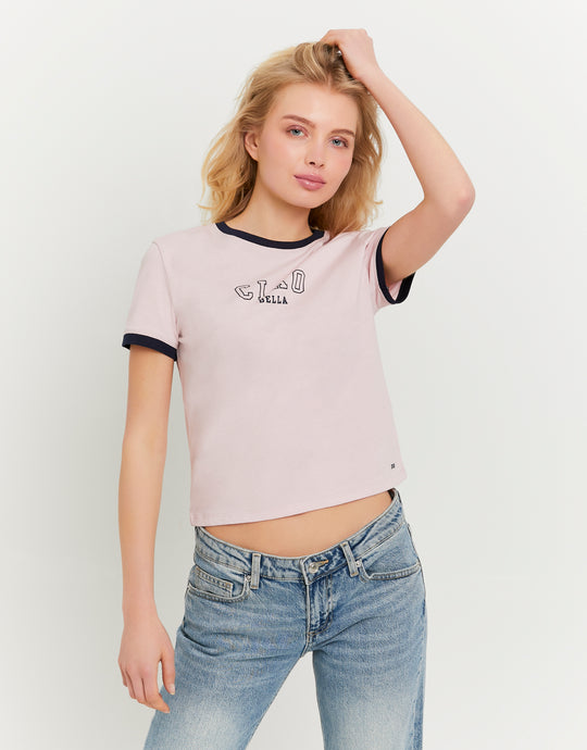 Printed T-shirt | Pink