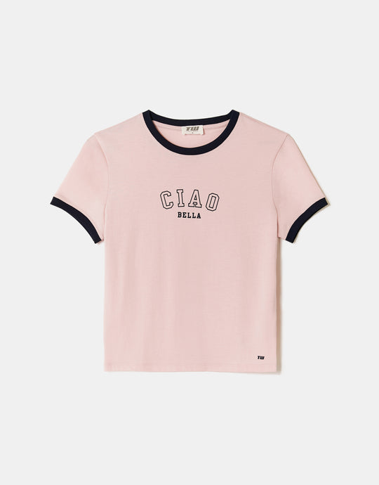 Printed T-shirt | Pink