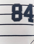 Printed T-Shirt | White-Navy