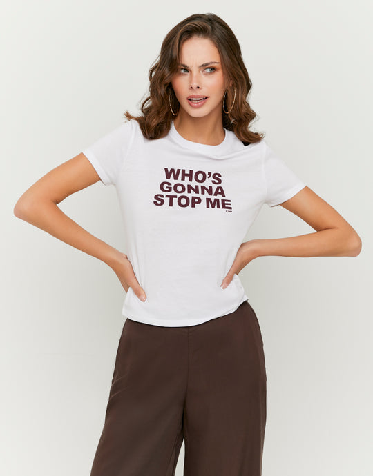 Printed T-shirt | White