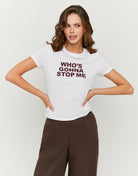 Printed T-shirt | White
