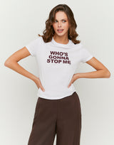 Printed T-shirt | White