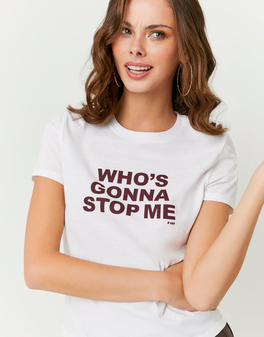Printed T-shirt | White