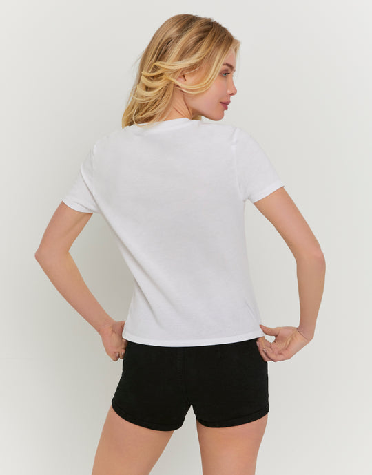 Printed T-shirt | White