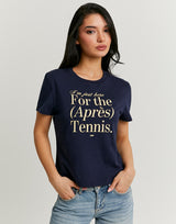 Printed T-Shirt | Navy