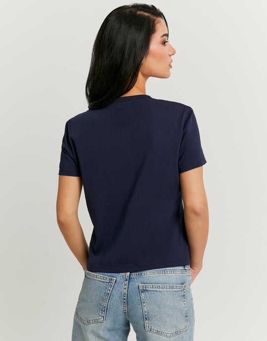 Printed T-Shirt | Navy