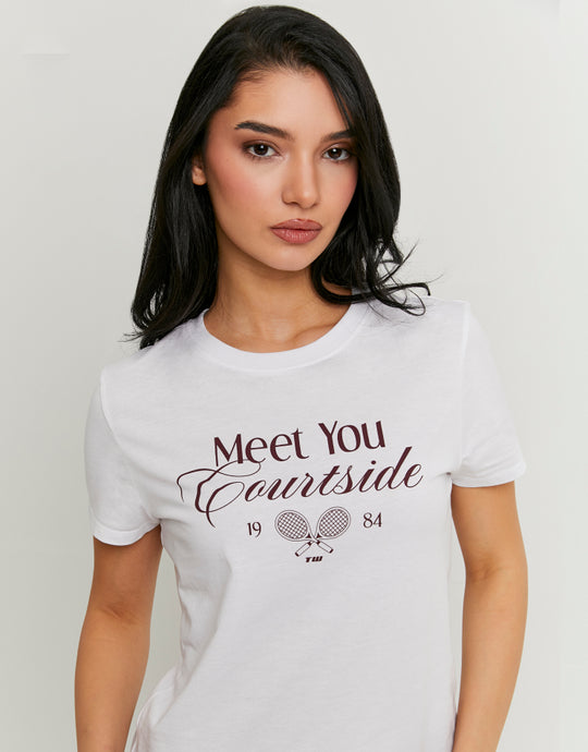 Printed T-Shirt | White