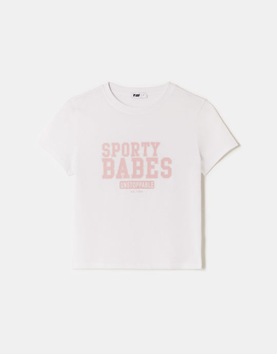 Printed T-Shirt | White