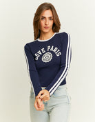 Varsity Style T-Shirt | Navy