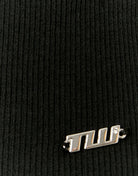 Boat neck Basic T-shirt | Black