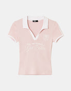 Printed Polo | Pink