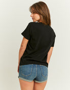 Loose Printed T-shirt | Black