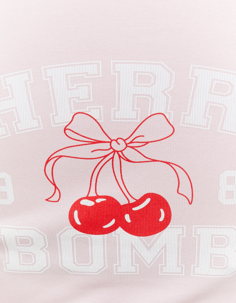 Printed T-shirt with Polo Neck | Pink