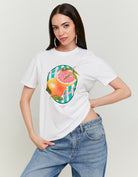 Printed T-shirt | White