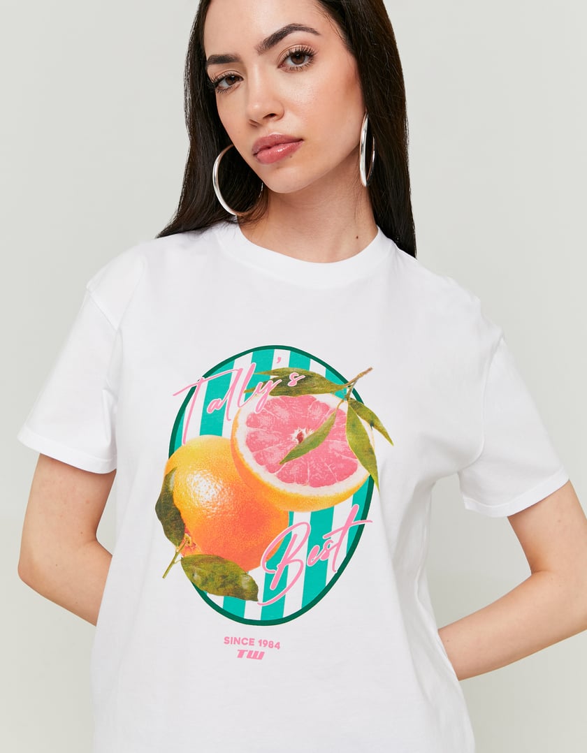 Printed T-shirt | White