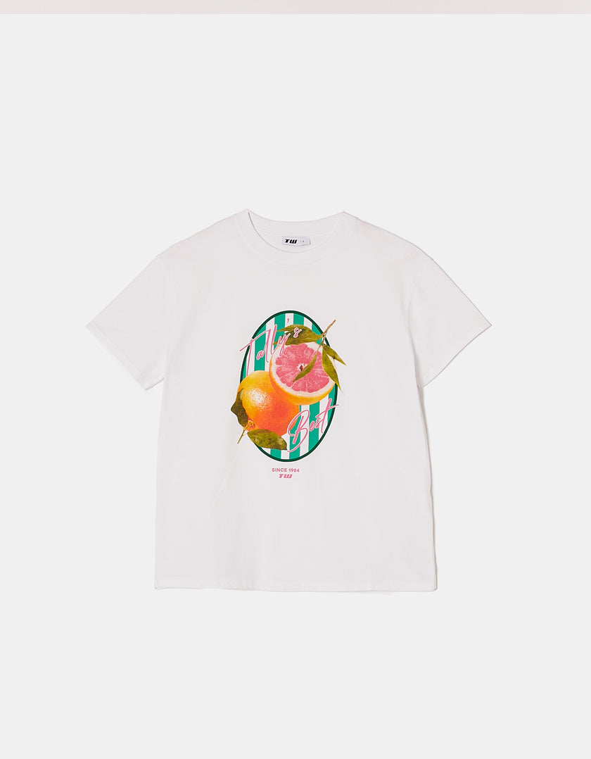 Printed T-shirt | White