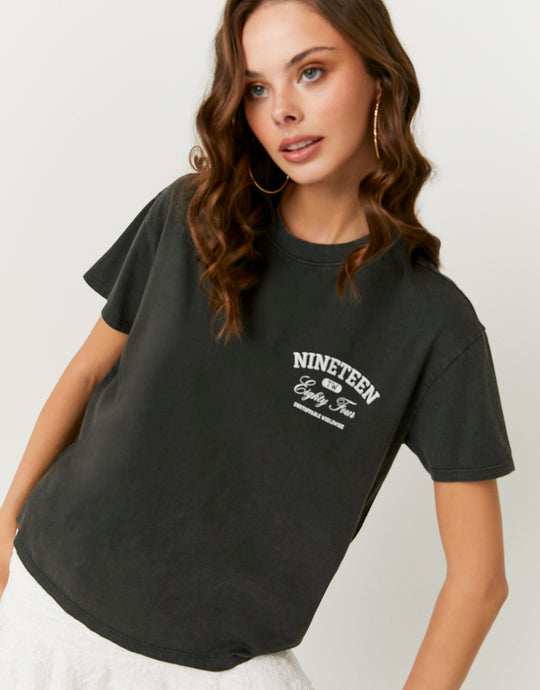 Printed T-Shirt | Grey
