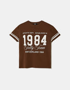 Printed T-Shirt | Brown