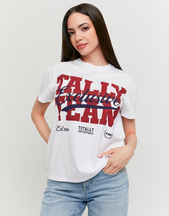 Printed T-Shirt | White
