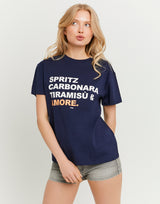 Printed T-shirt | Navy