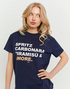 Printed T-shirt | Navy