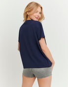 Printed T-shirt | Navy