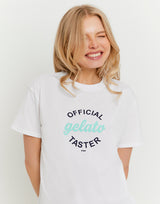 Printed T-shirt | White