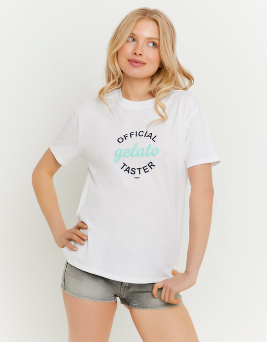 Printed T-shirt | White
