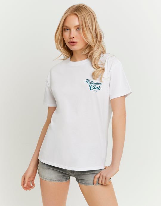 Printed T-shirt | White