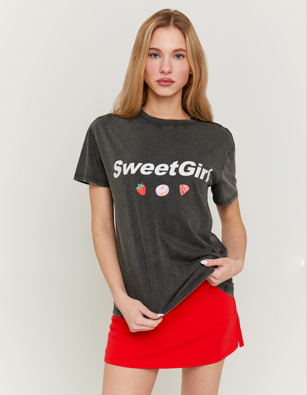 T-shirt with Print | Dark Gray