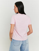 Oversize T-shirt with Print | Pink
