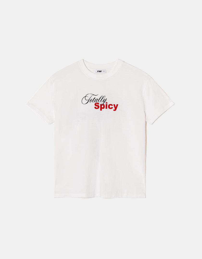Oversize T-shirt with Print | White