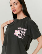 T.Shirt with Print | Heather Grey