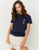 Printed T-shirt | Navy