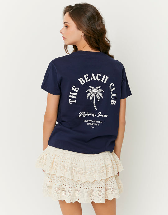 Printed T-shirt | Navy